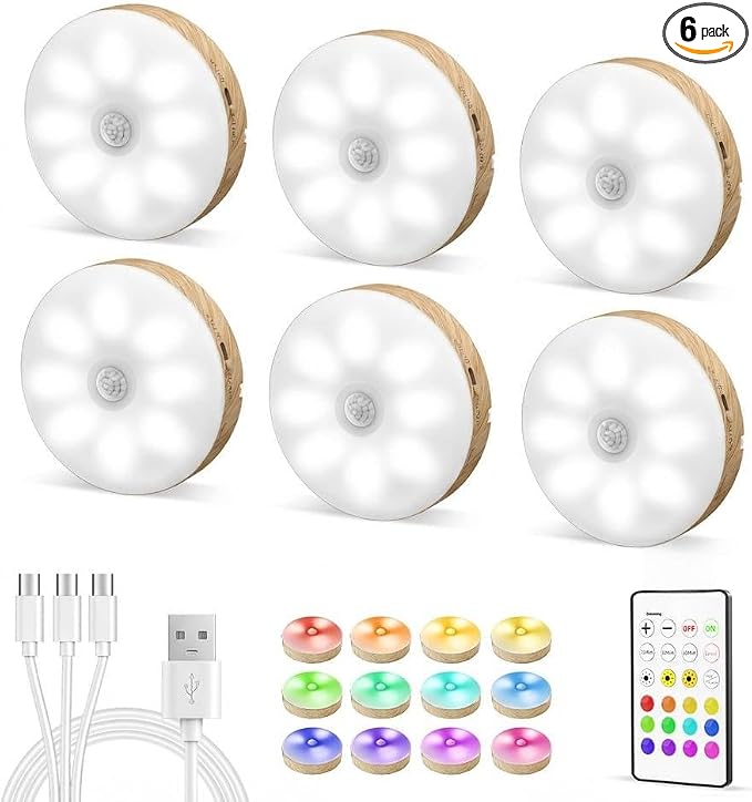 EZVALO Under Cabinet Lighting, 1000mAh Rechargeable Puck Lights by EZVALO