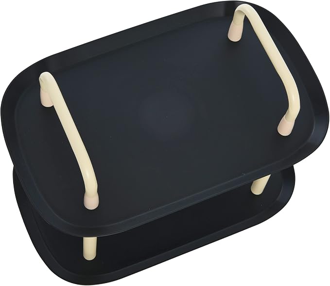 Main + Mesa Modern Plastic and Metal 2-Tier Trolley - Image 4