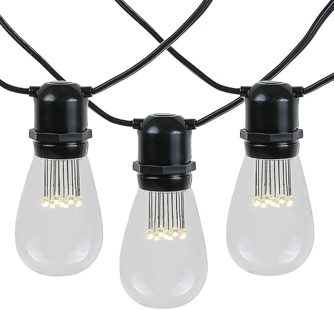 100 Foot S14 LED Edison Outdoor String Lights by NoveltyLights-LightExperts