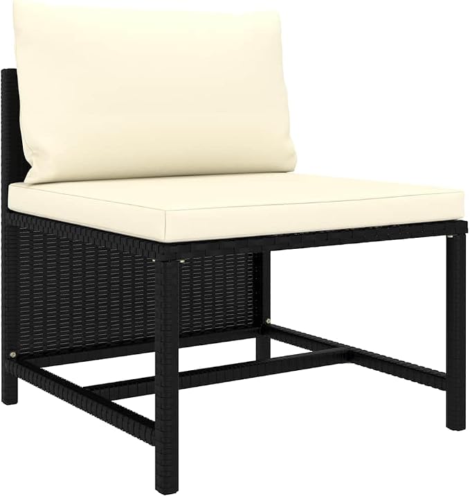9 Piece Modular Garden Lounge Set, Outdoor Rattan Sectional Sofa - Image 4