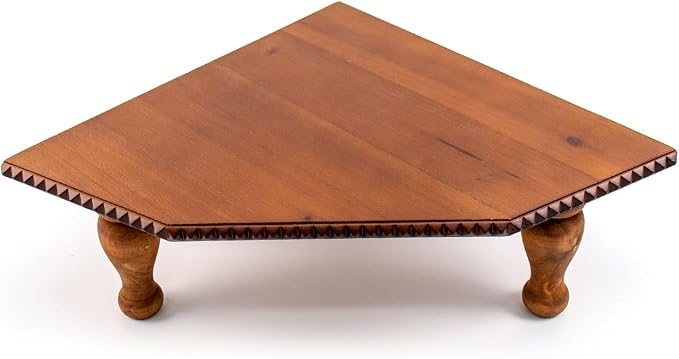OKSQW Wood Corner Counter Shelf Framehouse Decorative Tray Stand by WelcometoOKSQW