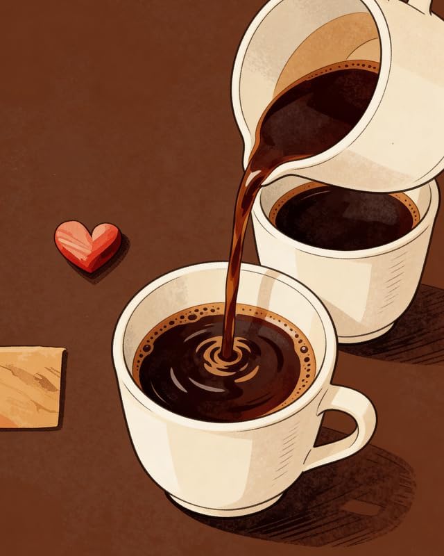 Lawrence Williams Designs Pouring Coffee Poster by LawrenceWilliamsDesigns
