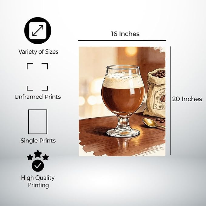 Lawrence Williams Designs Coffee Brew Glass Poster - Image 2