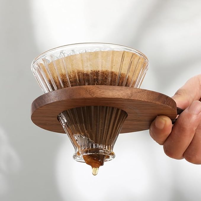 IMIKEYA Wooden Coffee Dripper Stand Coffee Maker Stand | Coffee Dripper Stand - Image 2