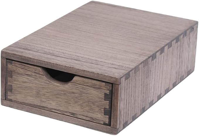 DDYURI Coffee Pod Holders 1-Layer 1-Drawer Dark Brown - Image 7