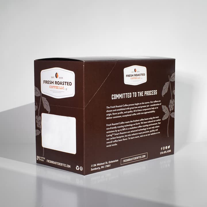 Fresh Roasted Coffee, Tanzanian Peaberry, Light Roast, 72 Pods for K Cup Brewers