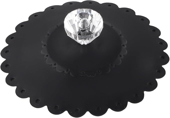 Silicone Cup Lid with Diamond Flower Pattern, Reusable Anti-Dust Cover - Image 2