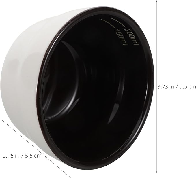 2pcs Ceramic Cupping Cup with 150ml/200ml Lines, Heat-Resistant - Image 3