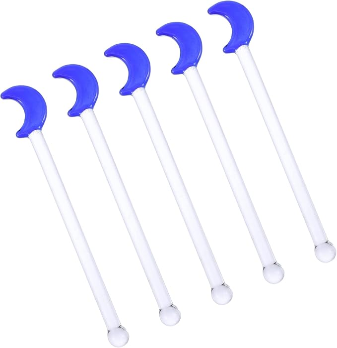 5pcs Reusable Cocktail Stirrers Adorable Moon-shaped Drink Mixers by OKUMEYR