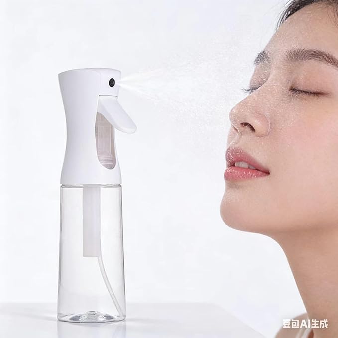ZALUJMUS Ultra Fine Mist Spray Bottle, 200ml Continuous Sprayer, Plastic - Image 2