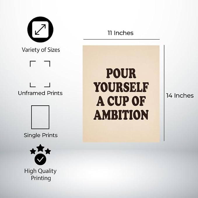 Lawrence Williams Designs Pour Yourself a Cup of Ambition Poster - Image 2