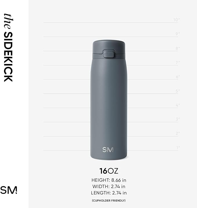 Simple Modern Sidekick Travel Coffee Mug | Ceramic-Lined Insulated Stainless - Image 6
