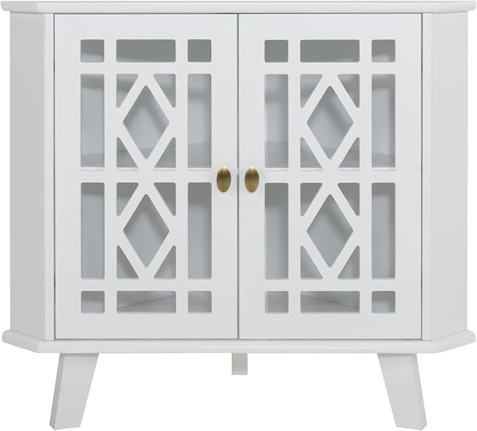 Scurrty Small Corner Table, Free-Standing Shelf Stand Storage Organizer - Image 8