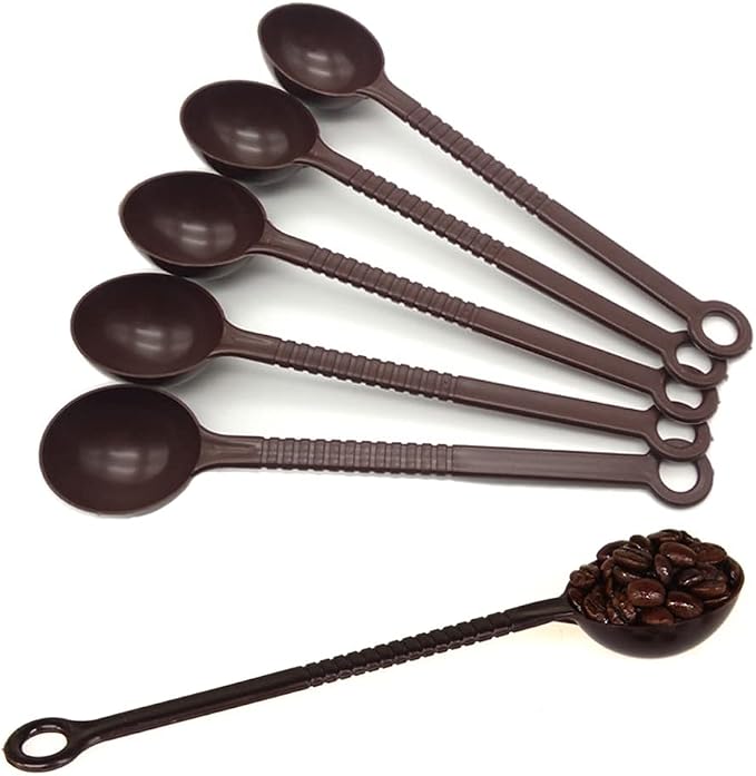 30 Pieces Plastic Long Handle Coffee Measuring Spoon Coffee Measuring Scoop by lasenersm