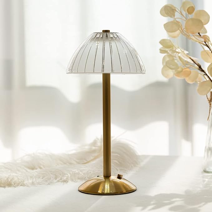 HEQET Cordless Table Lamps for Home, Dining Room, USB Charge 12'' Tall LED - Image 4