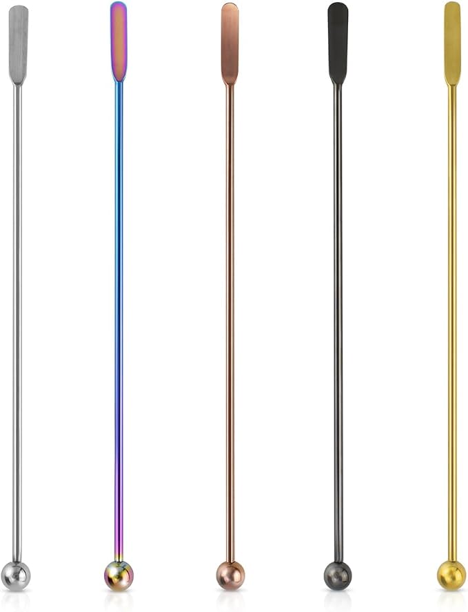 Coffee Stick Stainless Steel Swizzle Stick Reusable Metal Stir Sticks Cocktail by yuntop