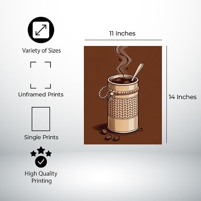 Lawrence Williams Designs Rustic Coffee Mug Poster - Image 2
