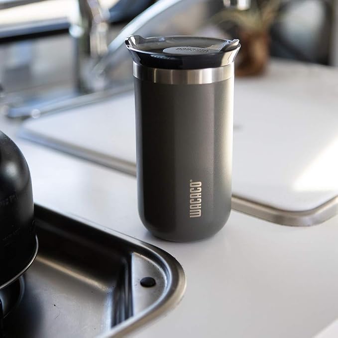 WACACO Octaroma Lungo Vacuum Insulated Coffee Mug, Double-wall Stainless Steel - Image 3