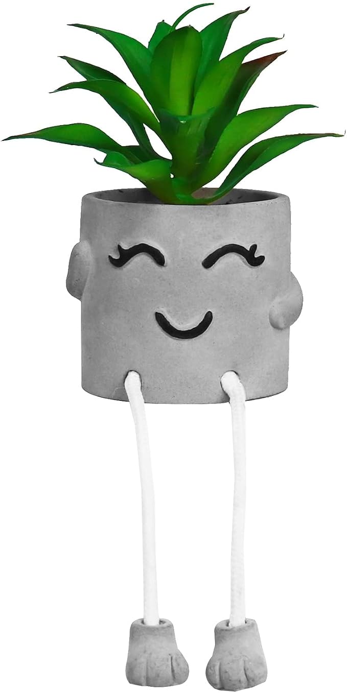 Zerzsy Artificialplant Succulents in Cement Pots by Zerzsy
