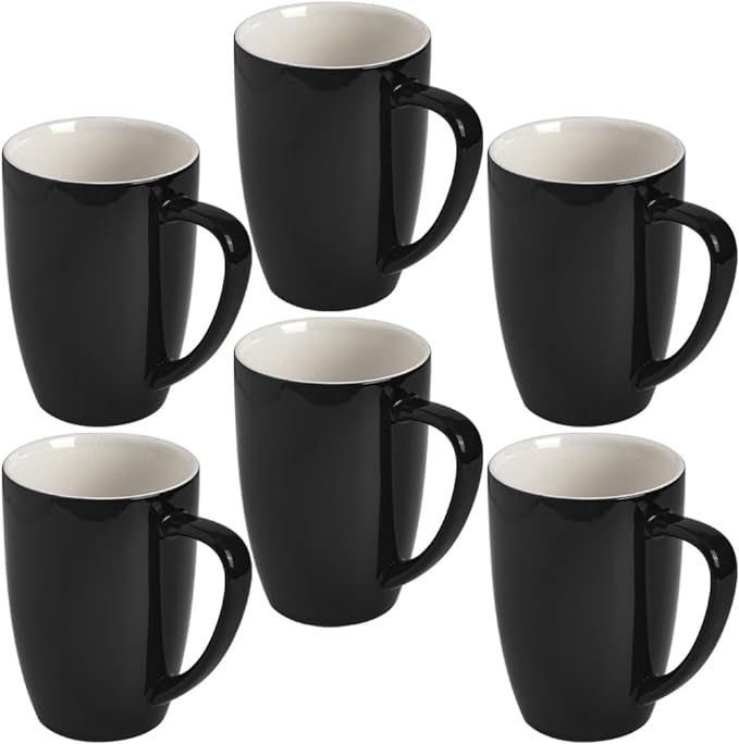 homEdge Porcelain Mug Set, 16 Ounces Cup by homEdge