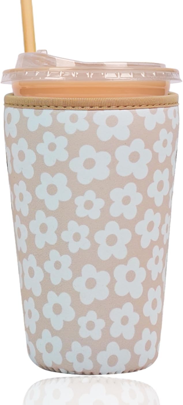 Reusable Insulated Sleeve for Iced Coffee Cup, Coffee Neoprene Sleeve for Cold by Unknown
