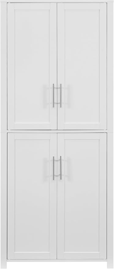 Crosley Furniture Savannah Traditional Corner Pantry Storage Cabinet - Image 4