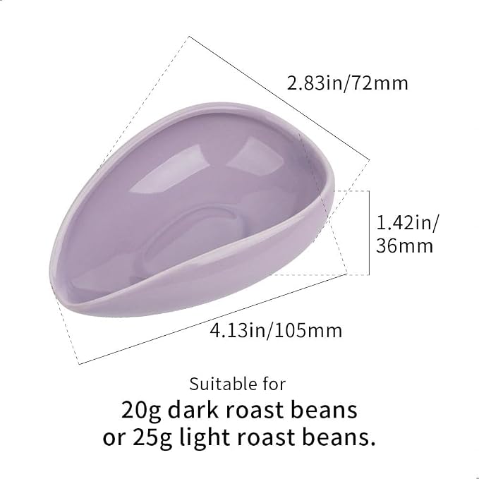 watchget Ceramic Coffee Dosing Cup & Tea Storage Tray, Single Dose Measuring - Image 2