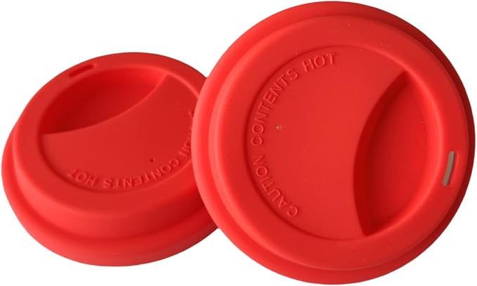 Silicone Cup Covers, Reusable Silicone Lids by NumRealmNumberIDTagsLabels