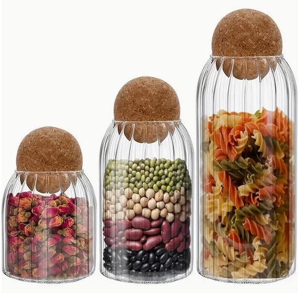 Glass Jar Set of 3 - Image 2