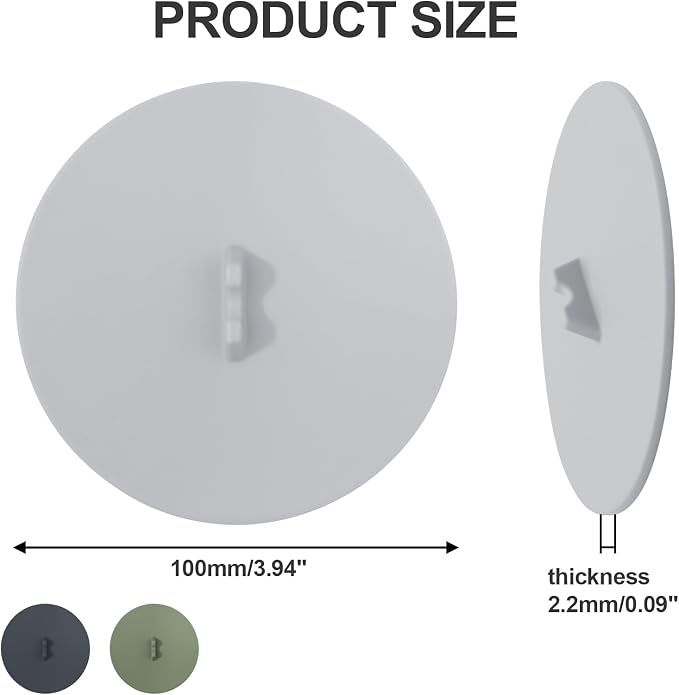 3 Pcs Silicone Cup Cover Lids, 3.9 Inch Reusable Anti-dust Mug Covers Colored - Image 2