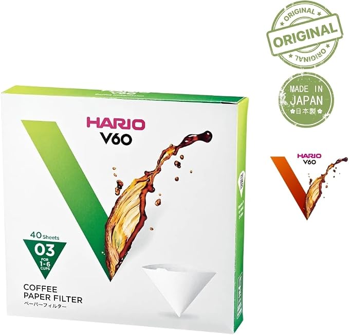 Hario V60 Paper Coffee Filter, Size 03, 40ct Box - Image 2
