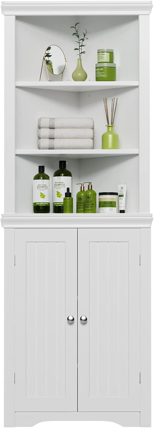 YESHOMY Corner Cabinet, Storage Cupboard - Image 7