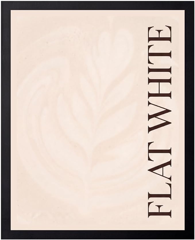 Lawrence Williams Designs Flat White Coffee Poster by LawrenceWilliamsDesigns