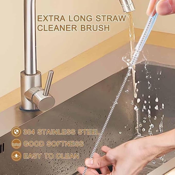 Long Handle Bottle Brush, Wooden Cleaning Brush - Image 6