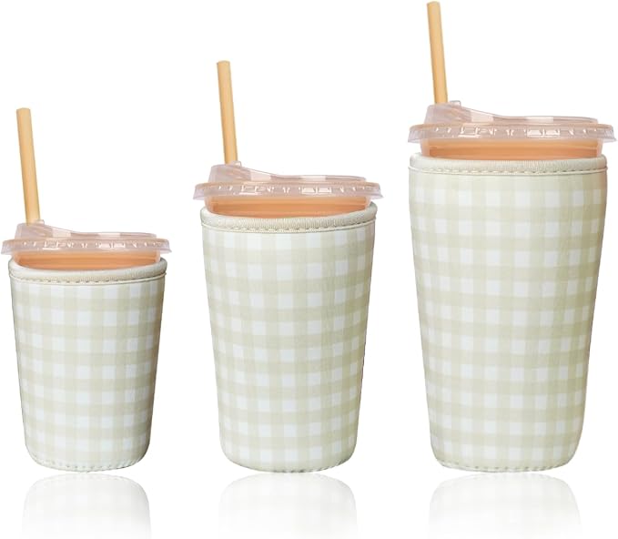 Reusable Insulated Sleeve for Iced Coffee Cup, Beverage Holder for Iced Coffee by Unknown