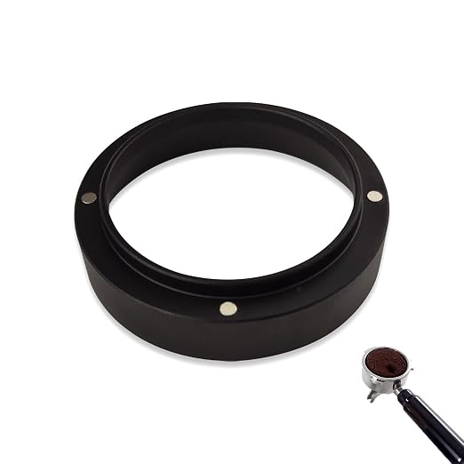 58mm Dosing Funnel, Aluminum Coffee Dosing Ring Espresso Portafilter Funnel by Flylin