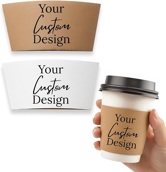 Queen of Cards Personalized Kraft Coffee Sleeves Disposable – Hot & Cold Coffee by Unknown