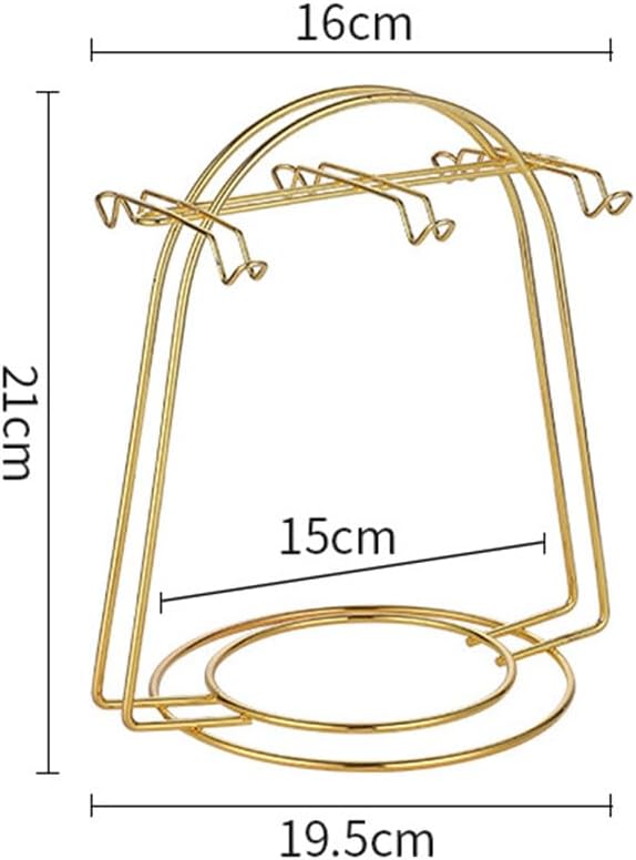 Eforcase Tea Cup and Saucer Display Stand Holder Rack Metal Cup Saucer Holder - Image 2