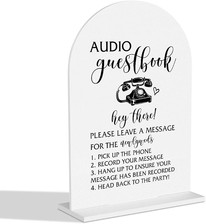 Audio Guest Book Sign Wedding Signs Wedding Table Signs by Unknown