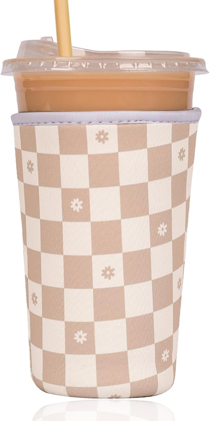 Reusable Insulated Sleeve for Iced Coffee Cup, Coffee Neoprene Sleeve for Cold by Unknown