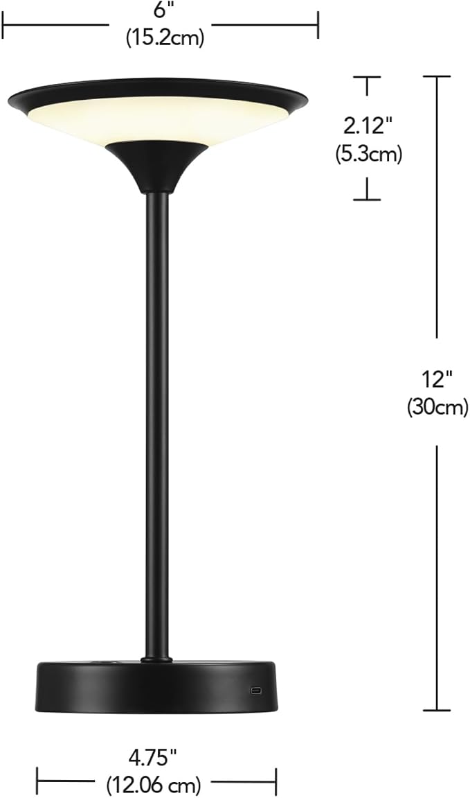 Globe Electric x Novogratz 60000031 12" 1.5W LED Integrated Outdoor Table Lamp - Image 8