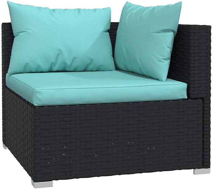 5-Piece Modular Outdoor Garden Lounge Set, Sectional Sofa Couch and Footrest - Image 4