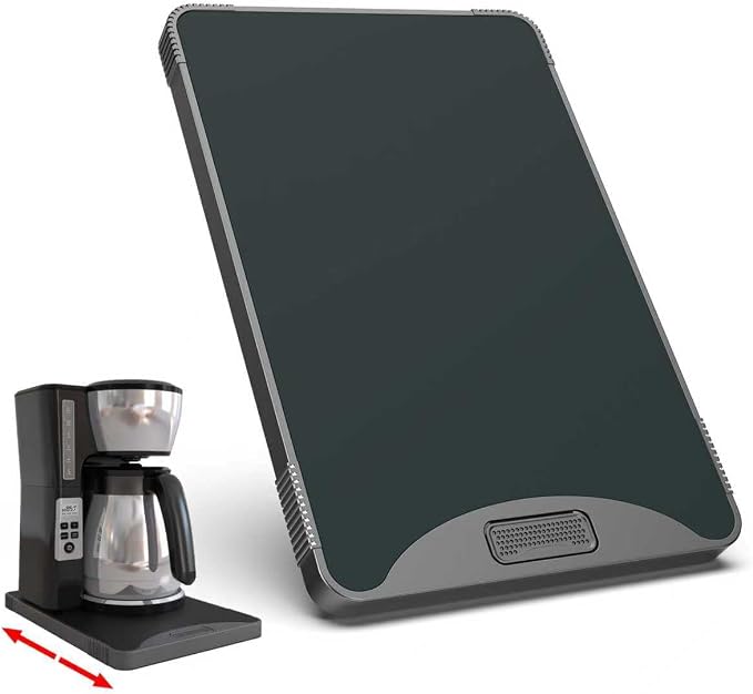 ARGOMAX Appliance Rolling Tray, Coffee Maker Slider, coffee pull out tray by ARGOMAX