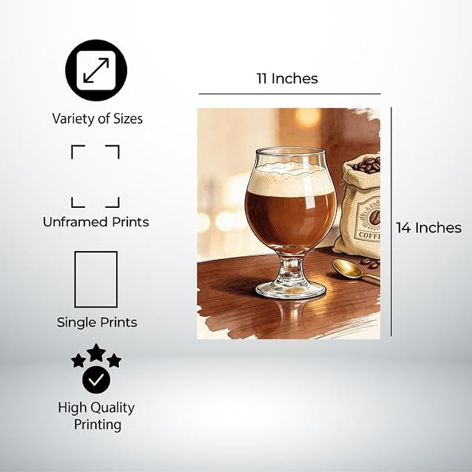 Lawrence Williams Designs Coffee Brew Glass Poster - Image 2