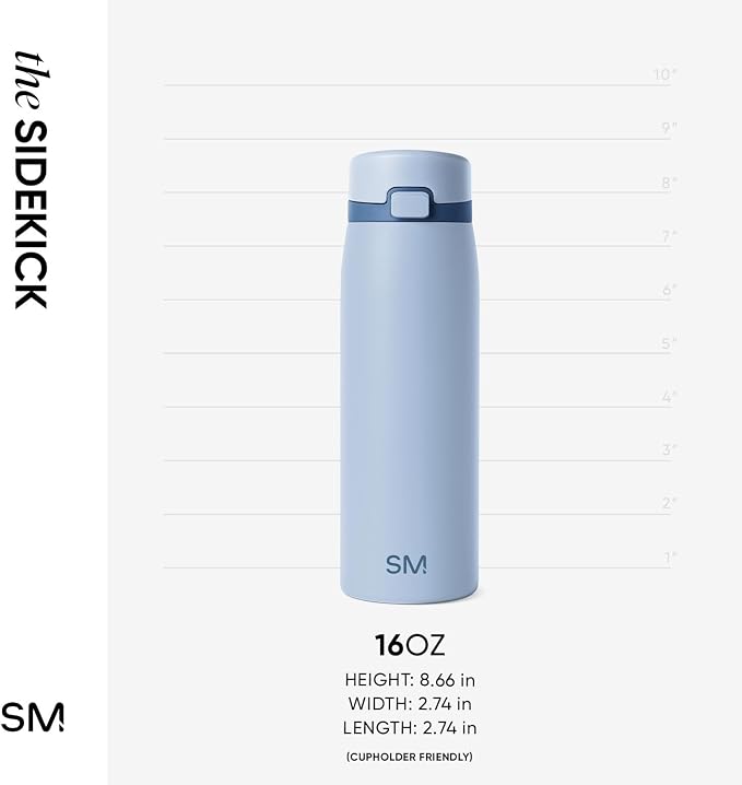 Simple Modern Sidekick Travel Coffee Mug | Ceramic-Lined Insulated Stainless - Image 6