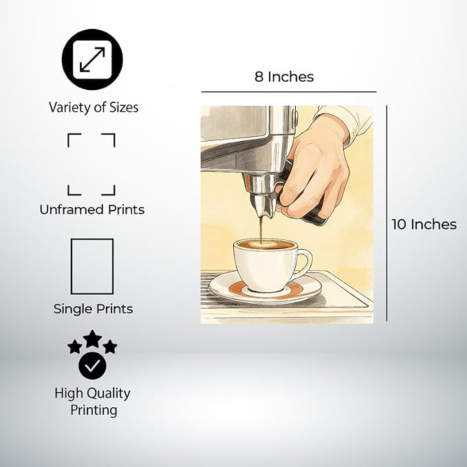 Lawrence Williams Designs Espresso Barista Coffee Poster - Image 2