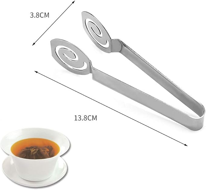 Tea Bag Squeezer, Tea Filters Coffee Bag Tong Clamp Tea Strainers Holder Clip - Image 3