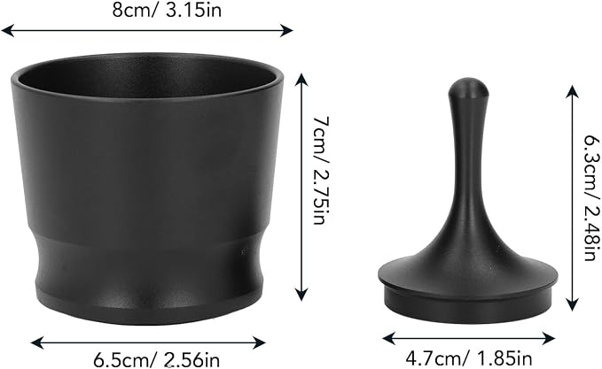 AUNMAS Coffee Powder Receiver, Aluminum Alloy Dosing Rings, Blind Shaker - Image 2