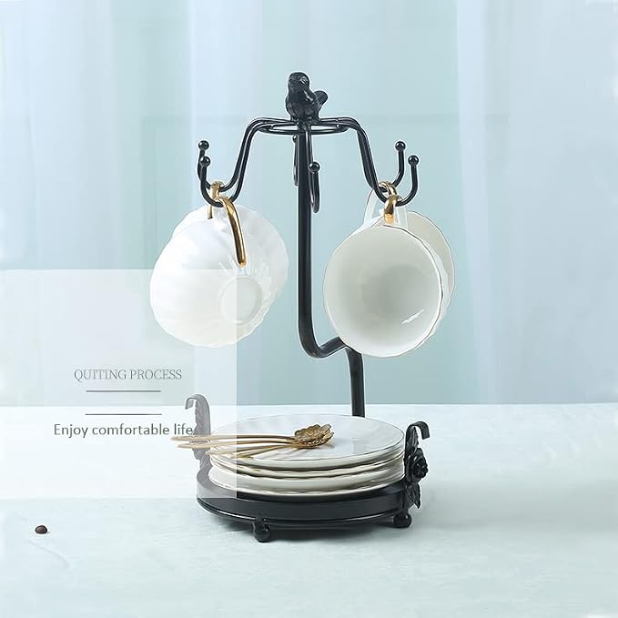 Coffee Mug Tree Holder Countertop, Metal Tea Coffee Cup Holders - Image 3