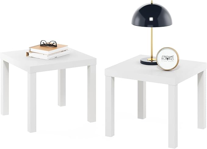 Furinno Classic Homey Square Parsons Side End Table by Furinno-FitsYourSpaceFitsYourBudget